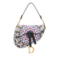 Dior Canvas Embroidered Kaleidiorscopic Saddle Bag