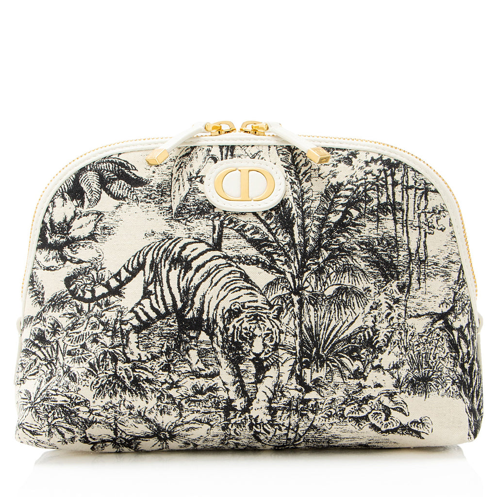 Dior Canvas Toile de Jouy Montaigne 30 Cosmetic Pouch