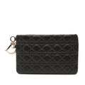 Dior Coated Canvas Cannage Lady Dior Panarea Clutch