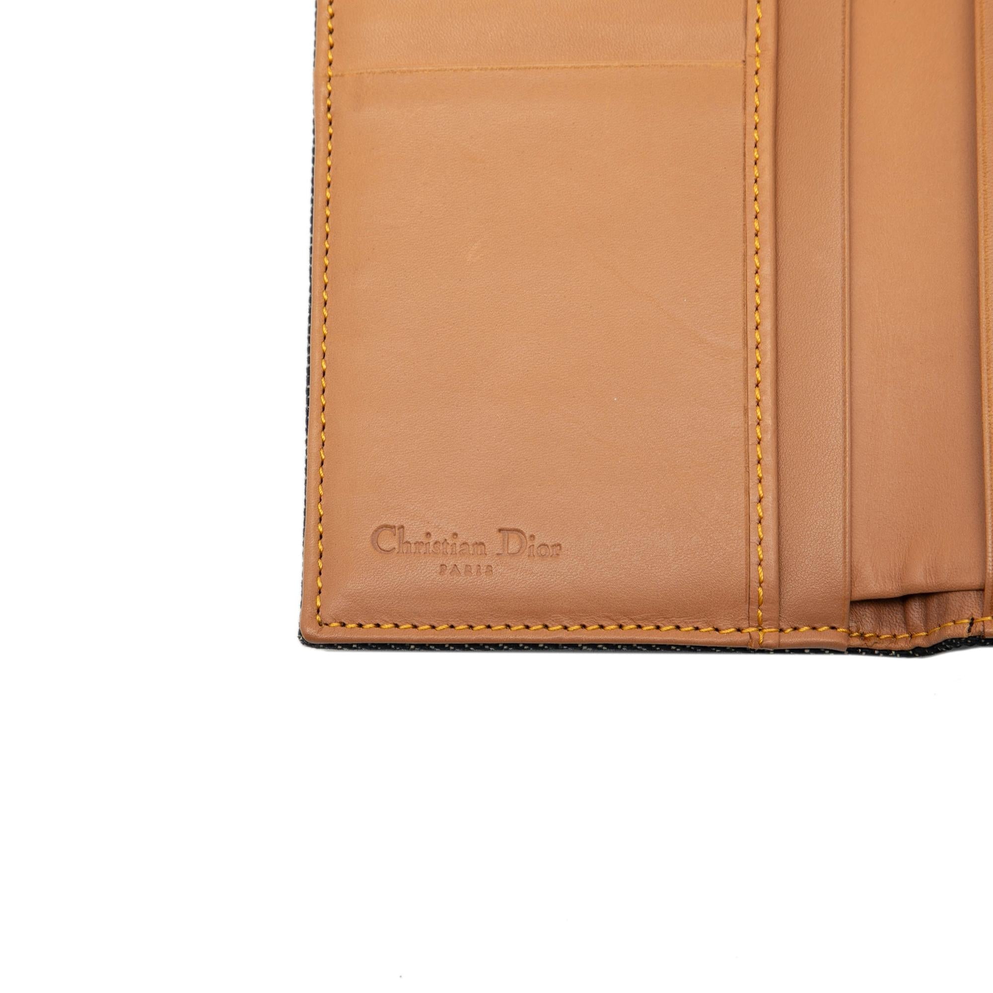 Dior Denim Saddle Trifold Continental Wallet