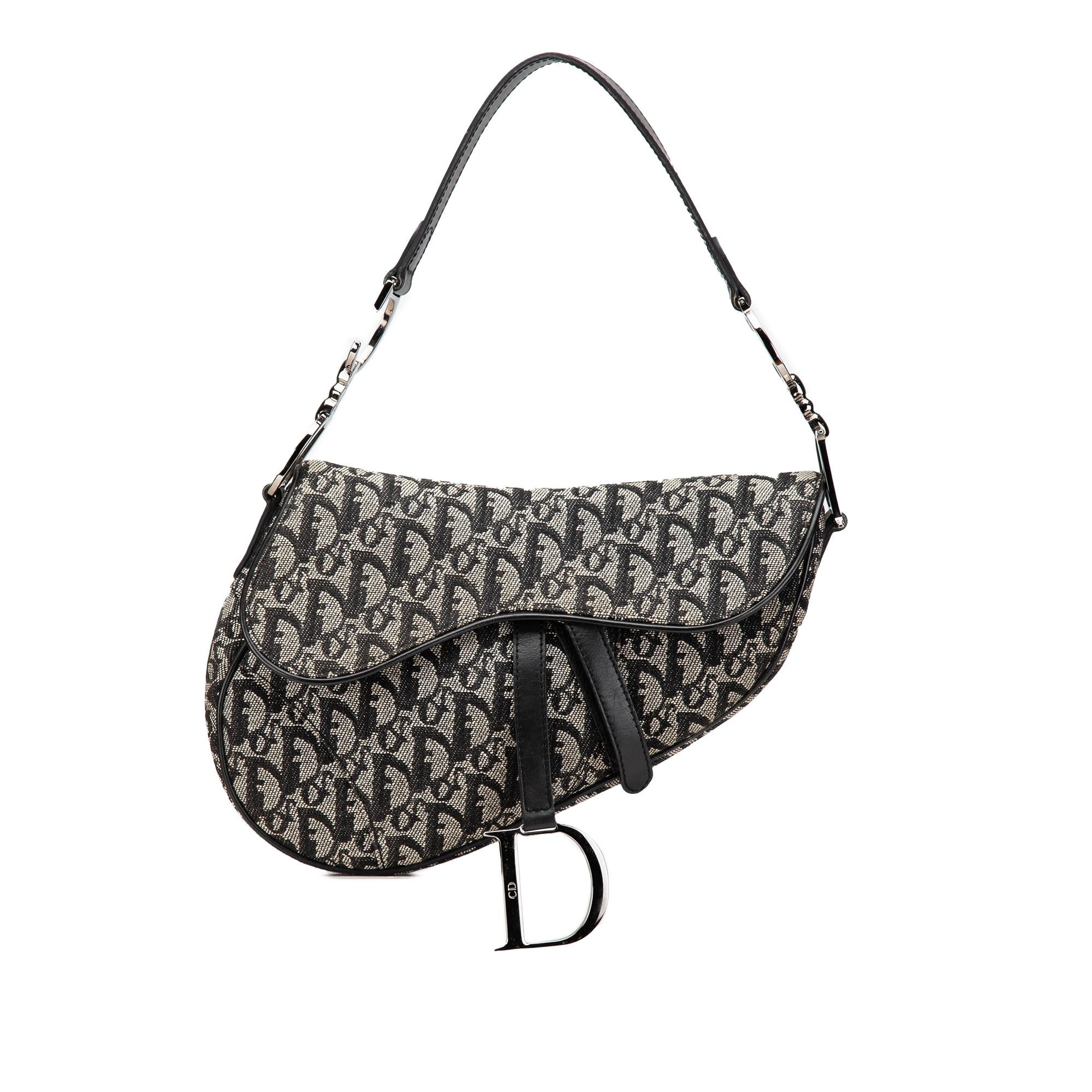 Dior Diorissimo Canvas Saddle Bag