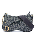 Dior Diorissimo Trotter Canvas Double Saddle Crossbody