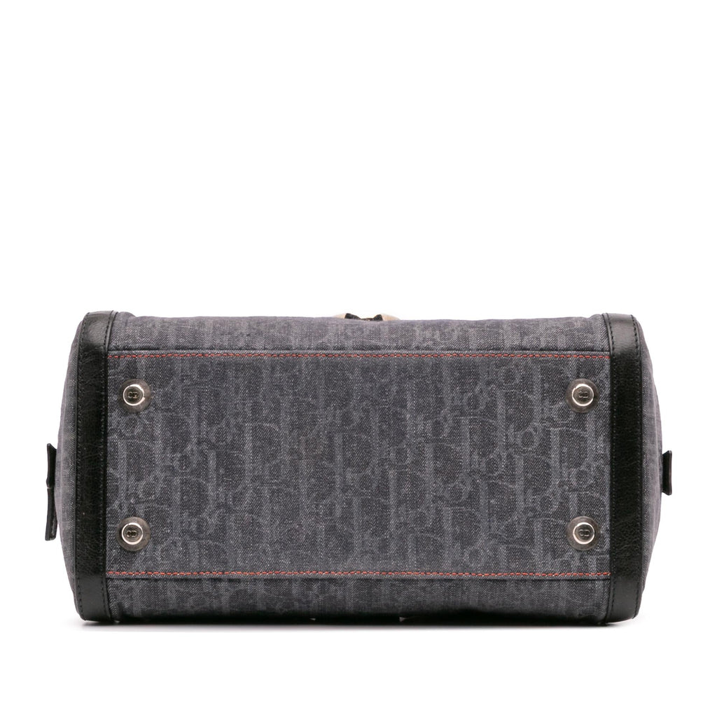 Dior Diorissimo Trotter Denim Flight Boston Bag