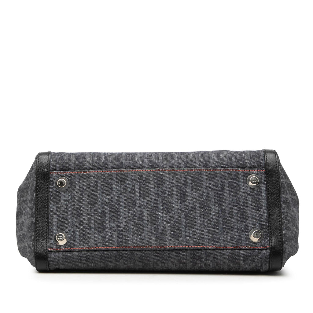 Dior Diorissimo Trotter Denim Flight Handle Bag
