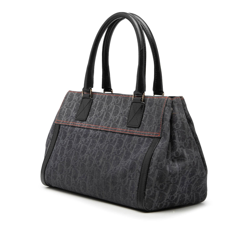 Dior Diorissimo Trotter Denim Flight Handle Bag