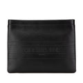 Dior Embossed Calfskin Logo Zip Clutch