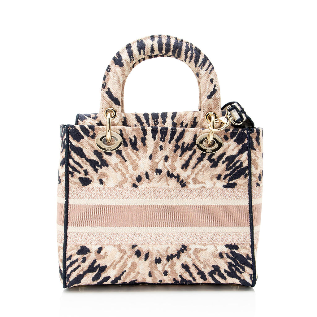 Dior Embroidered Tie-Dye Lady D-Lite Medium Tote