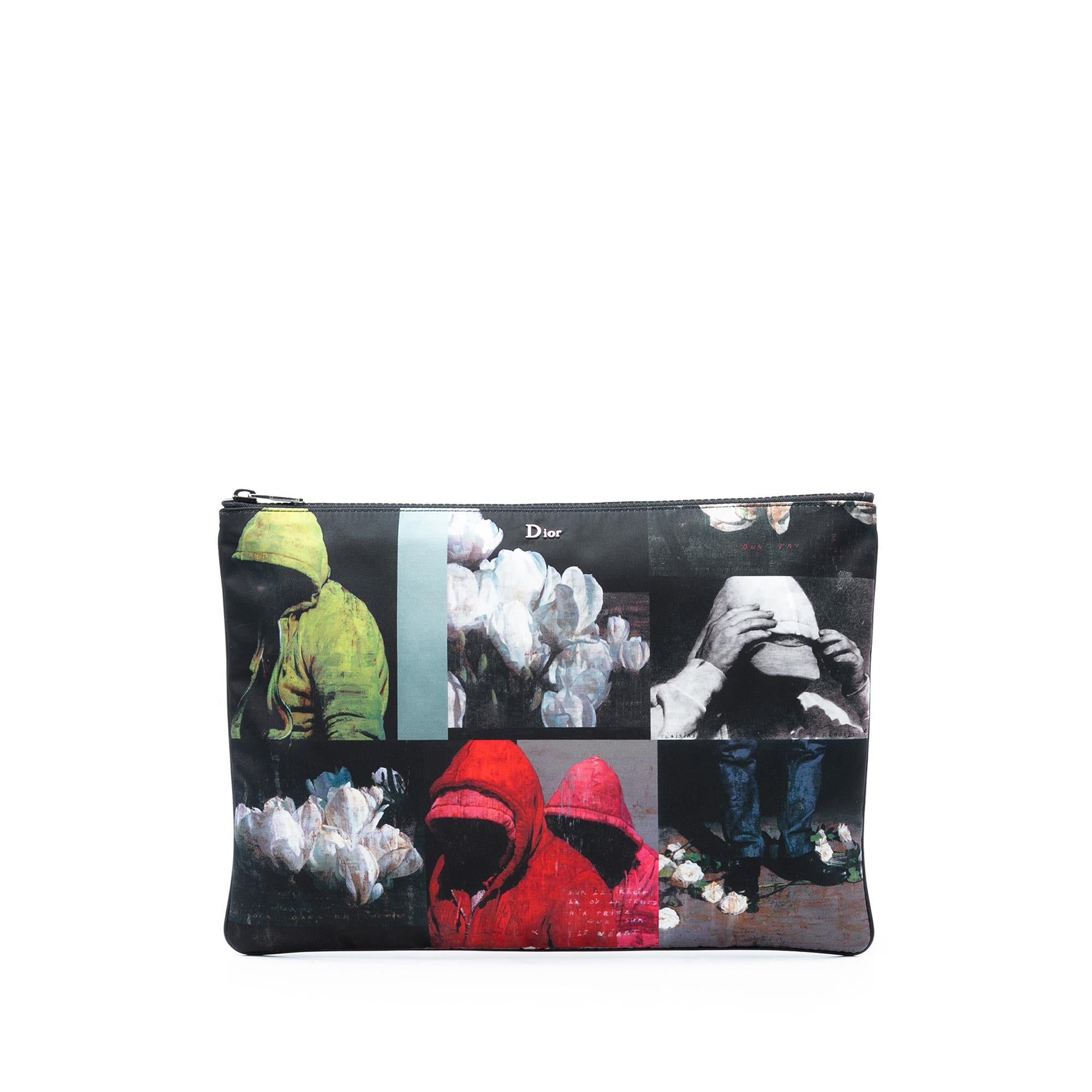 Dior Francois Bard Printed Nylon Zip Pouch