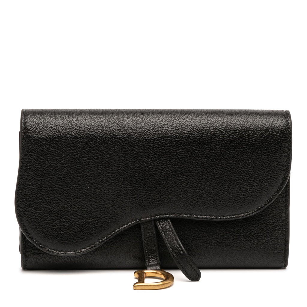 Dior Goatskin Saddle Long Wallet