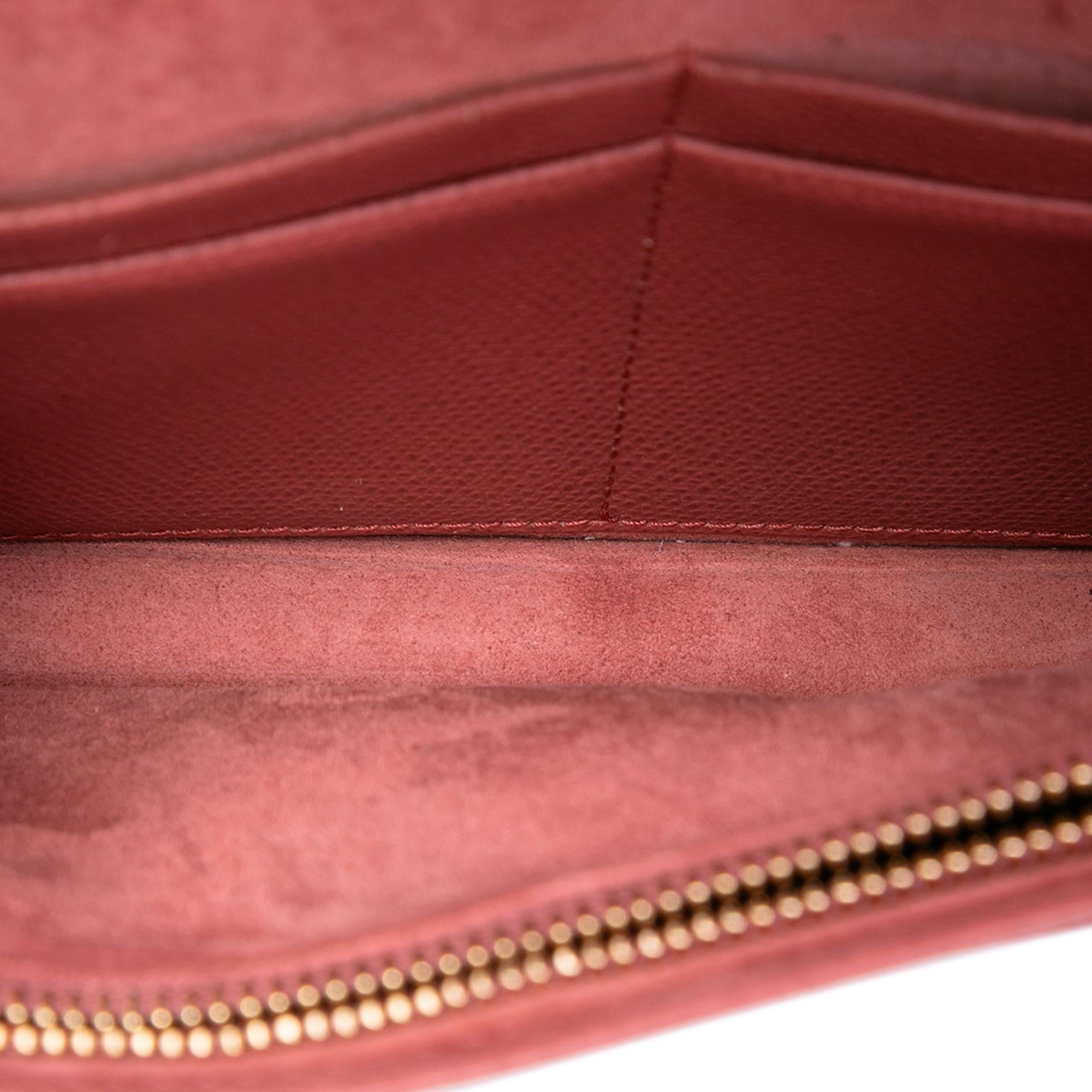 Dior Grained Calfskin Diorama Wallet on Chain