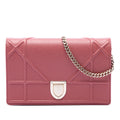 Dior Grained Calfskin Diorama Wallet on Chain