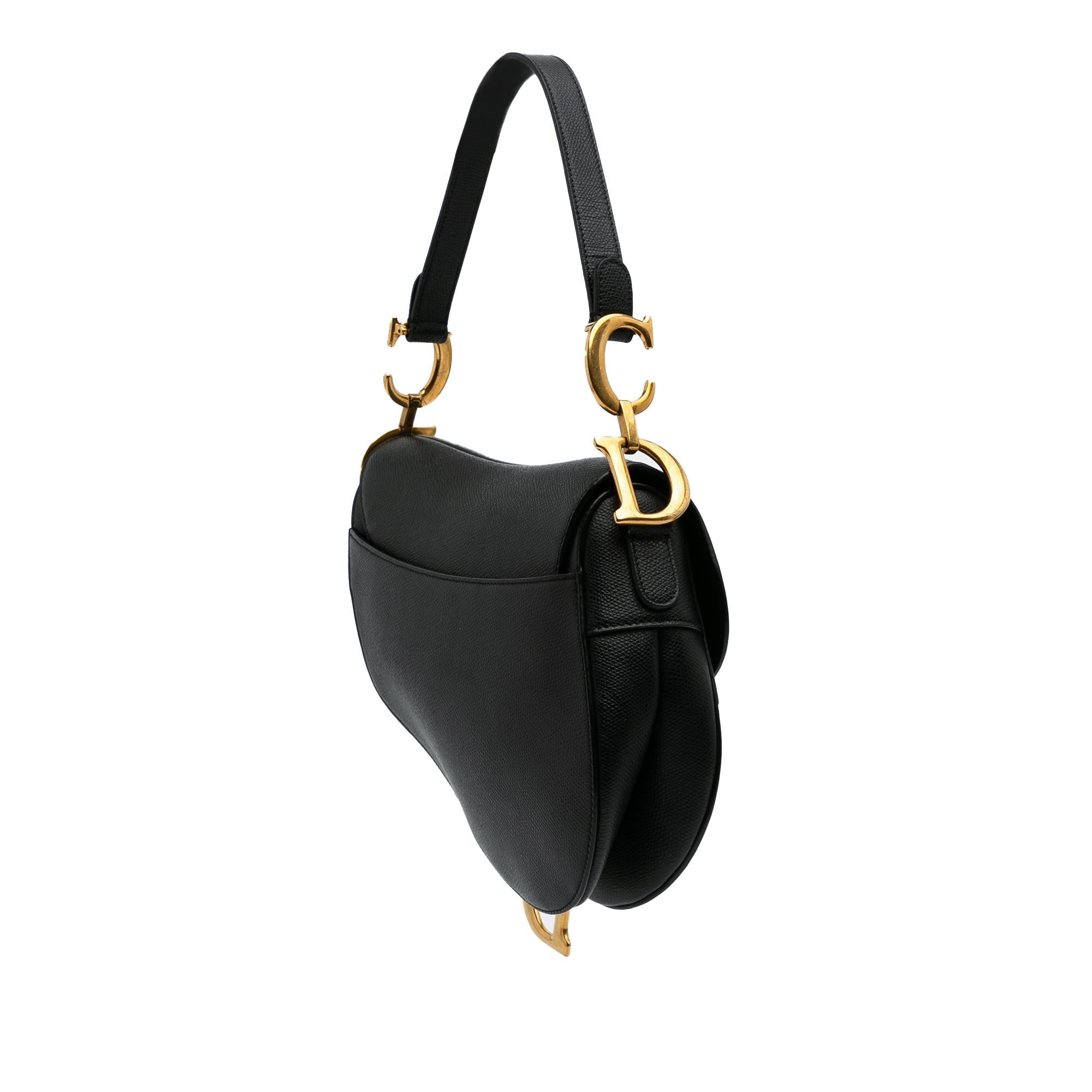 Dior Grained Calfskin Saddle Bag