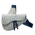 Dior Kasuri Oblique Canvas Saddle Crossbody