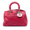Dior Lambskin Cannage Polochon Granville Satchel