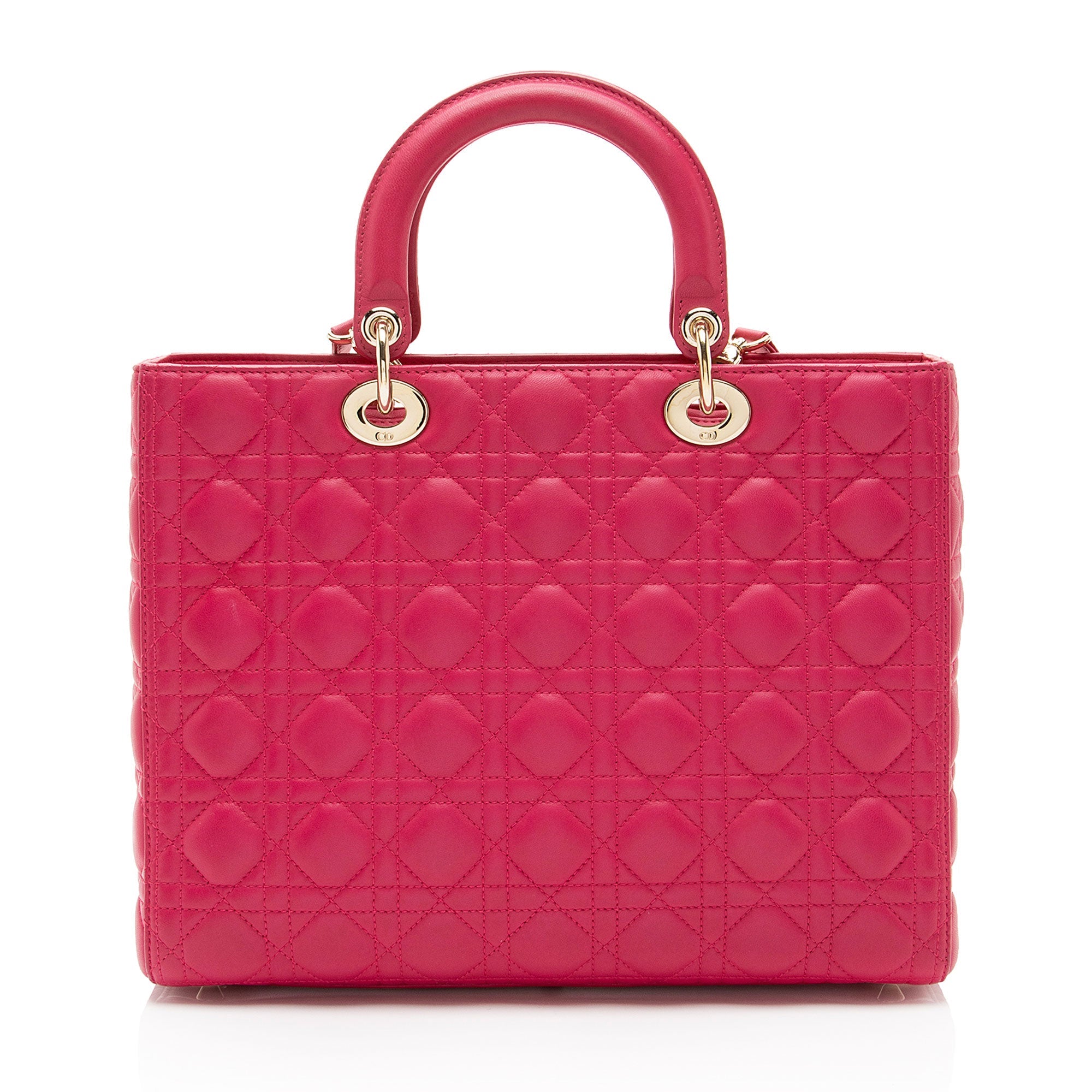 Dior Lambskin Lady Dior Large Tote (SHF-OVsaOG)