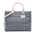Dior Large Bicolor Lambskin Cannage Lady Dior