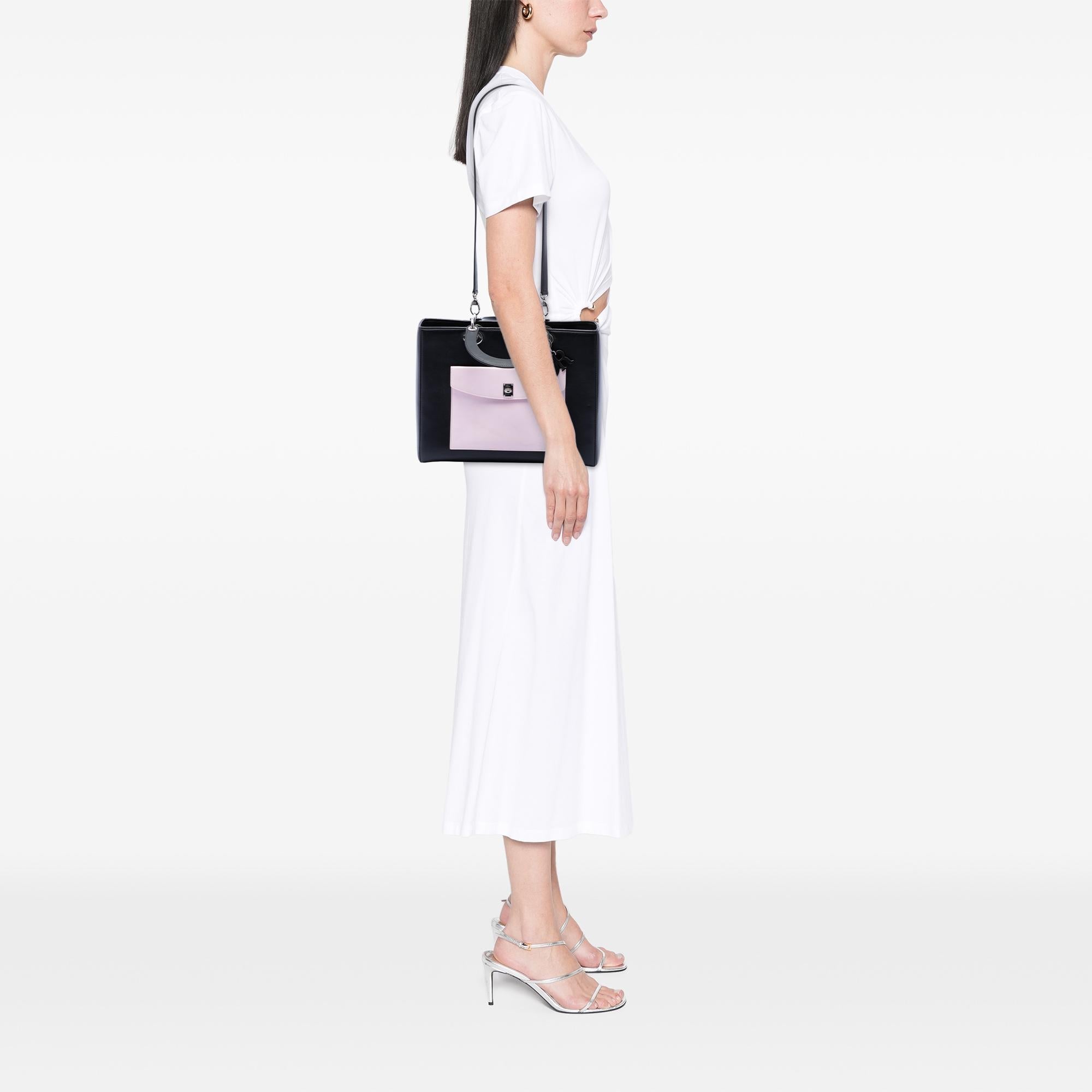 Dior Large Calfskin Pocket Tote Lady Dior
