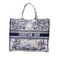 Dior Large Canvas Embroidered Around The World Book Tote