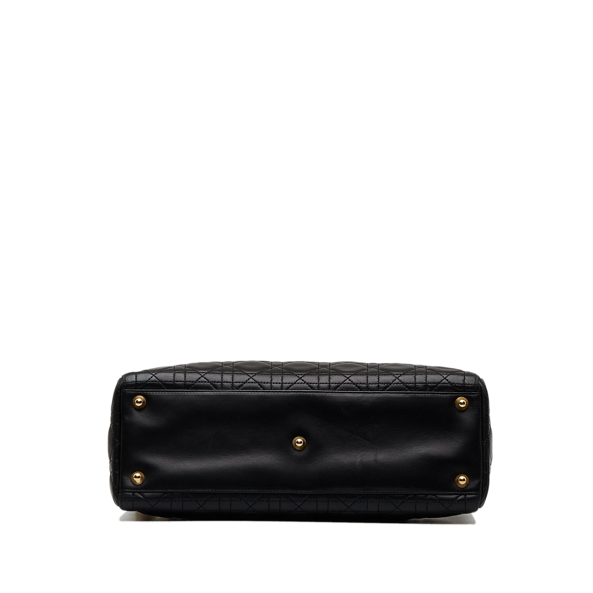 Dior Large Lambskin Cannage Lady Dior (SHG-V97ffY)