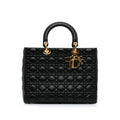 Dior Large Lambskin Cannage Lady Dior (SHG-Hbpskq)