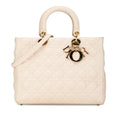 Dior Large Lambskin Cannage Lady Dior (SHG-Taw0H5)