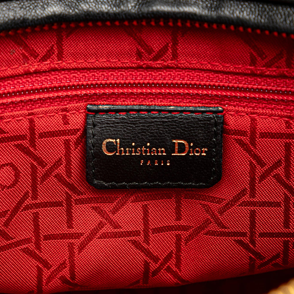 Dior Large Lambskin Cannage Lady Dior