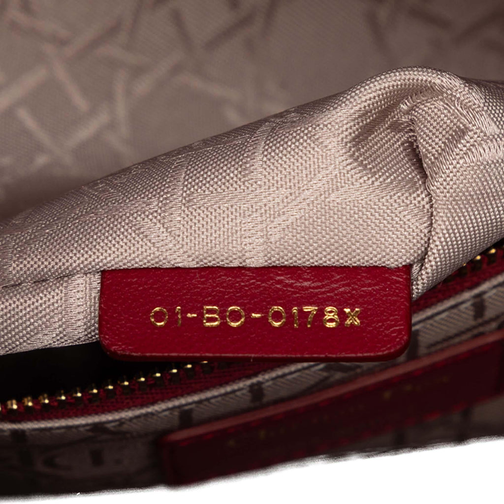 Dior Large Lambskin Cannage Lady Dior