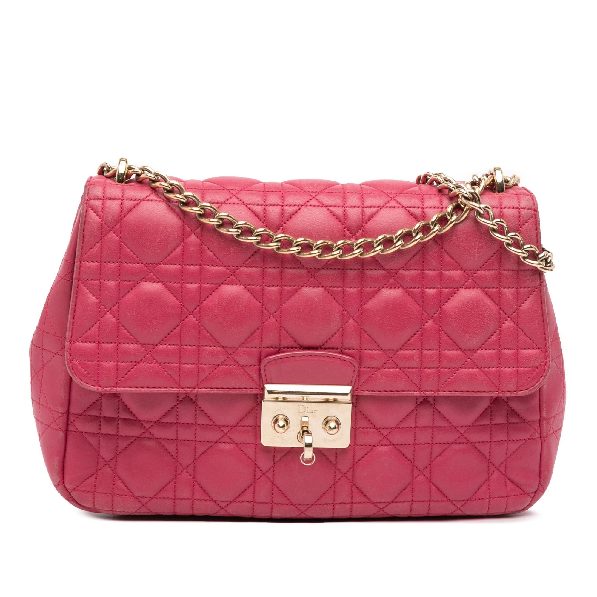 Dior Large Lambskin Cannage Miss Dior Flap