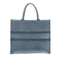 Dior Large Oblique Denim Book Tote