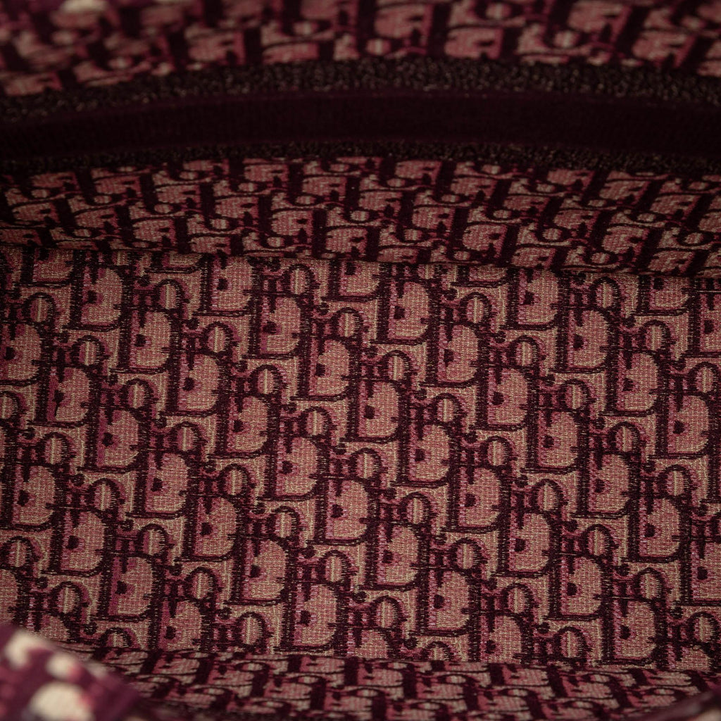 Dior Large Oblique Embroidered Canvas Book Tote