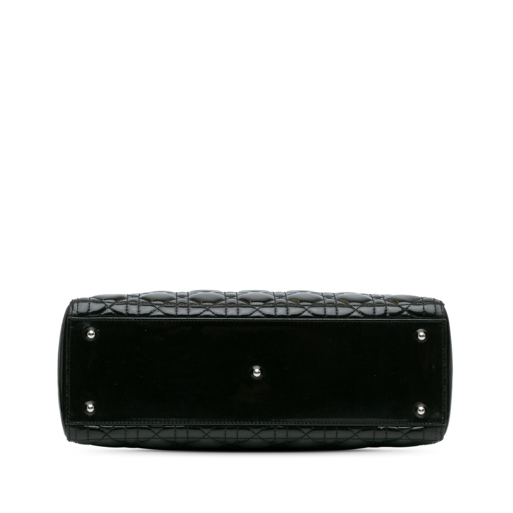 Dior Large Patent Cannage Lady Dior (SHG-IAwgOV)