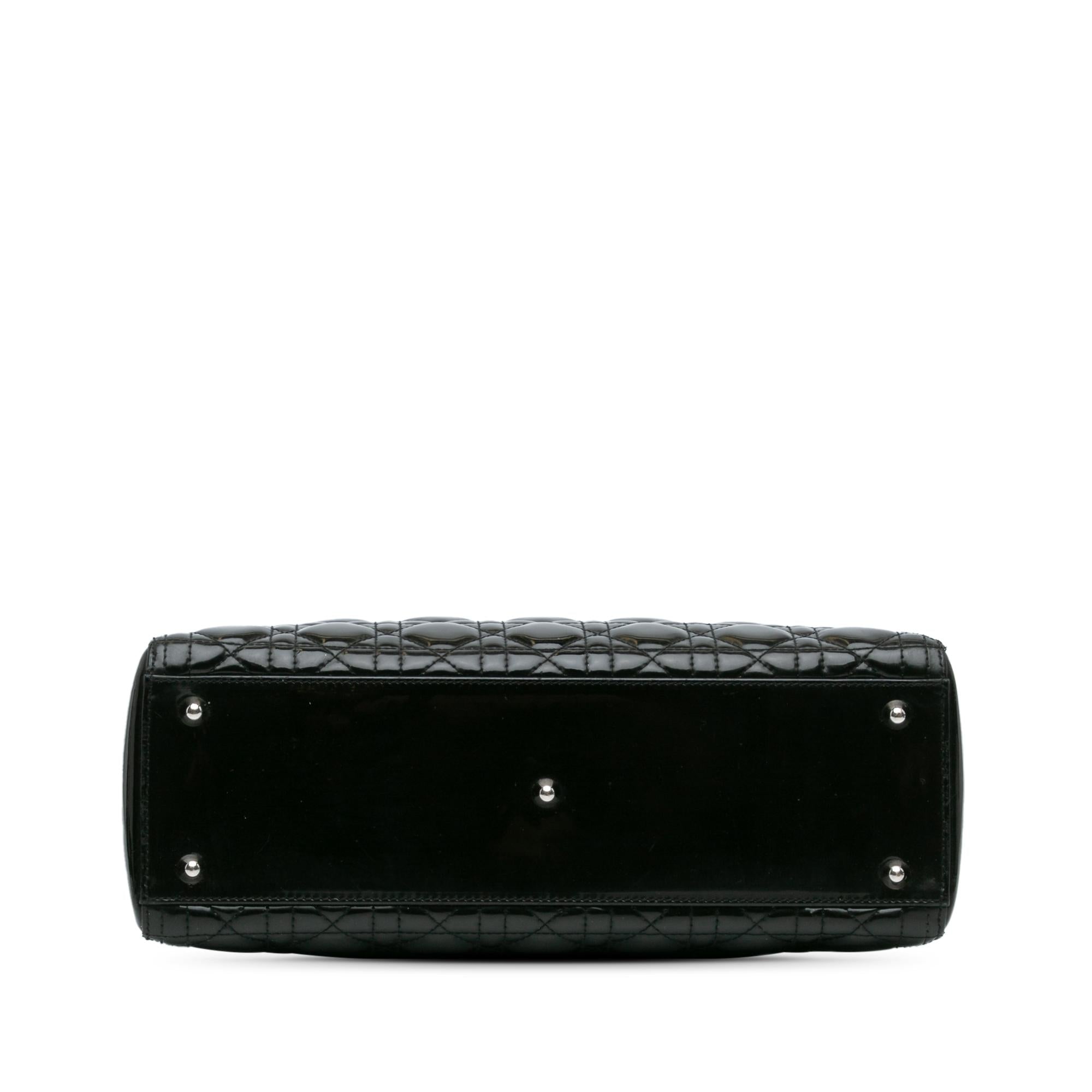Dior Large Patent Cannage Lady Dior (SHG-IAwgOV)