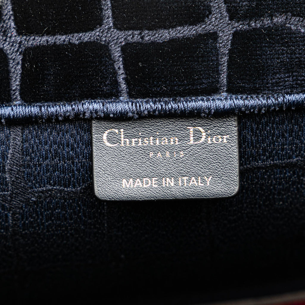 Dior Large Velvet Embossed Book Tote