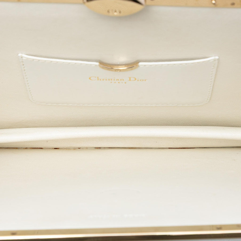 Dior Leather Clasp Clutch