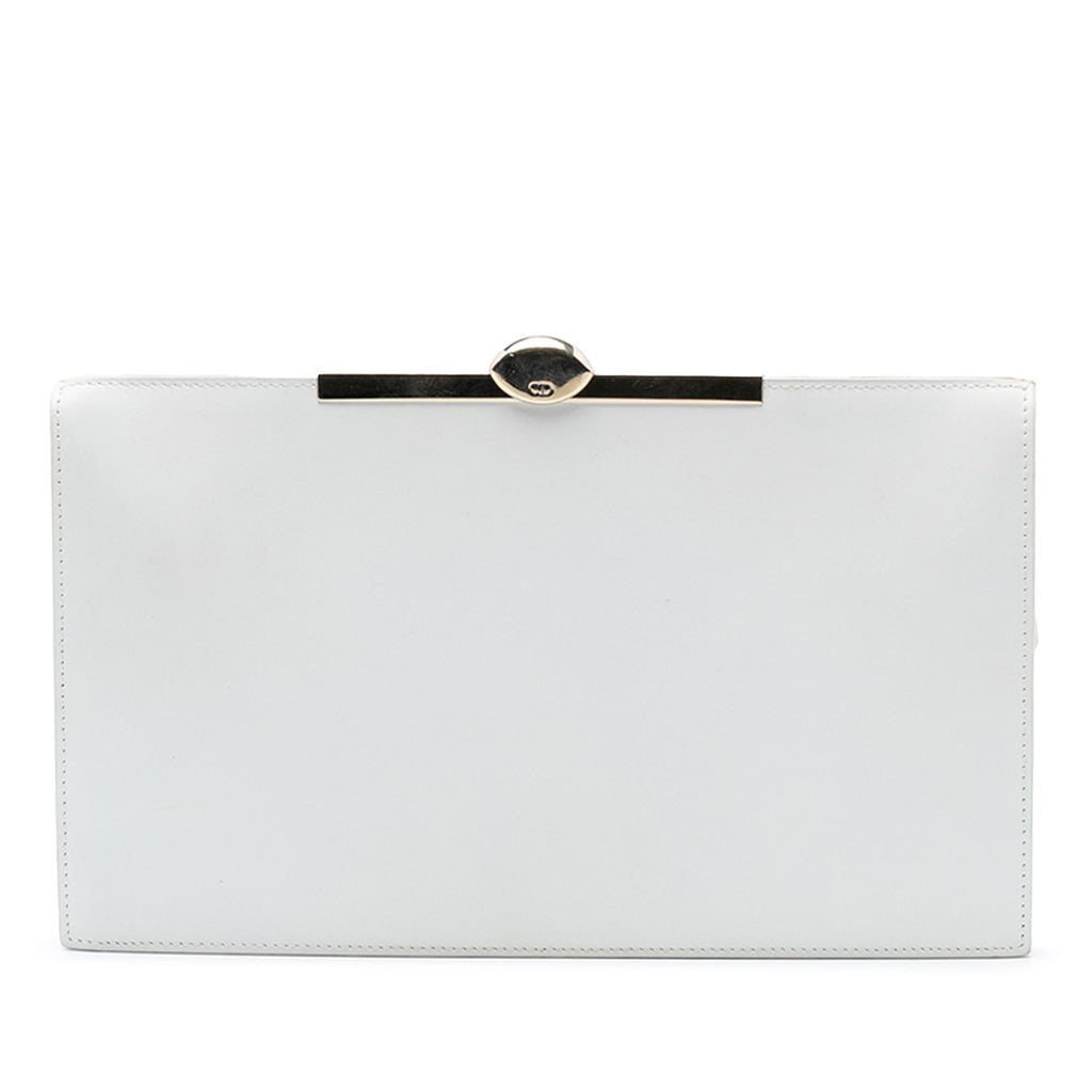 Dior Leather Clasp Clutch