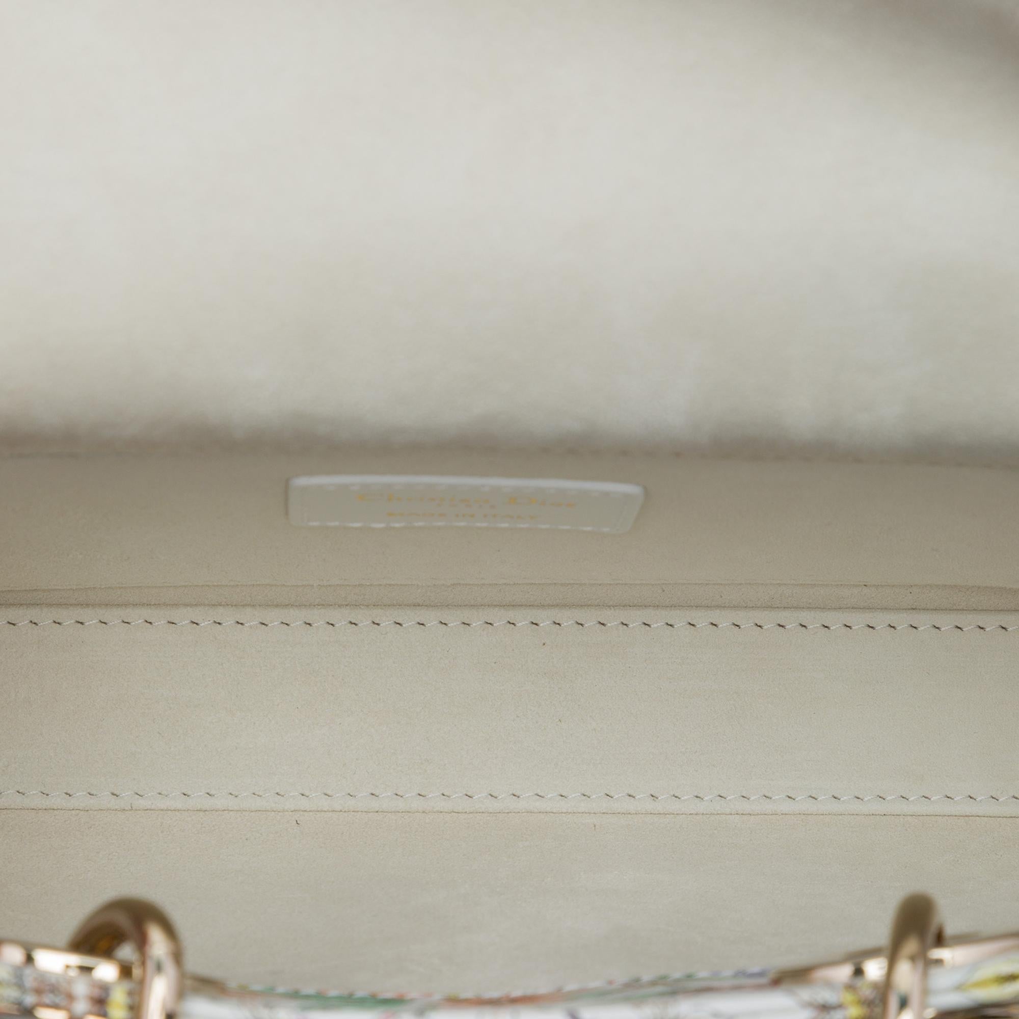 Dior Medium Calfskin Astral Flowers Lady D Joy