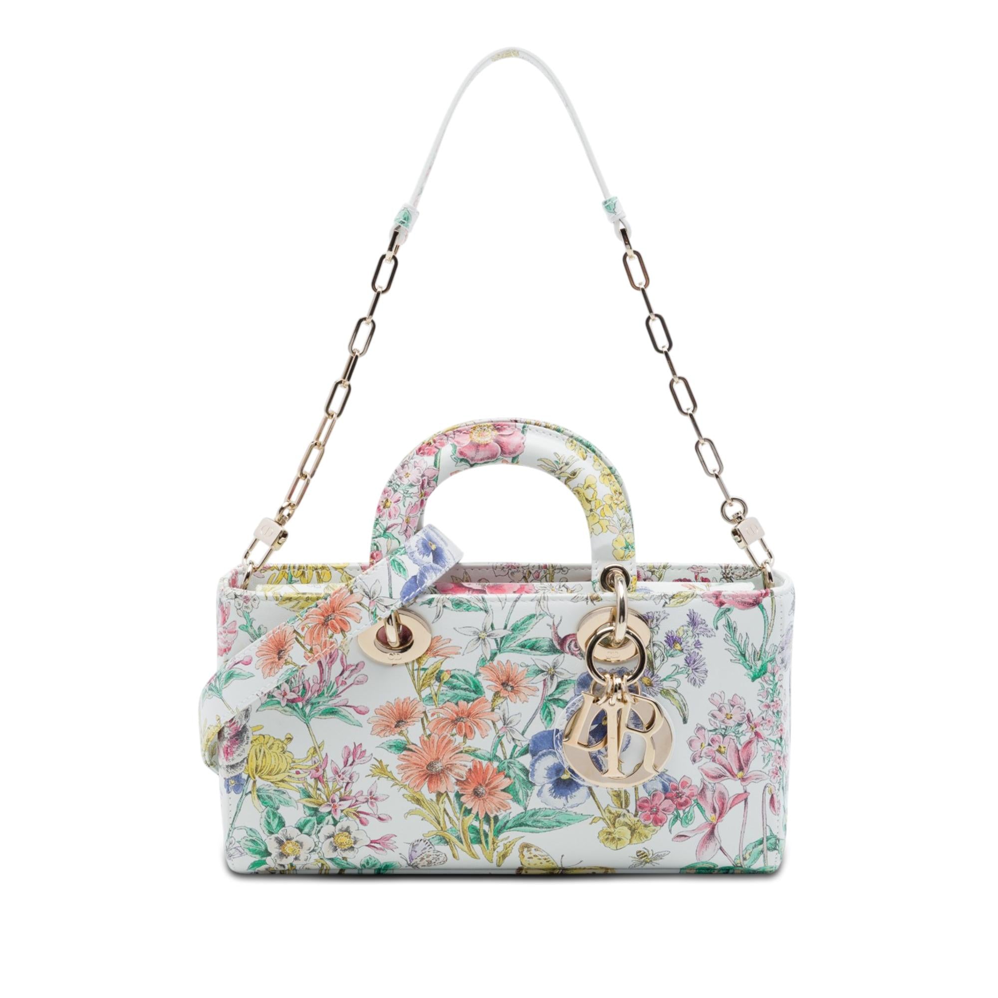 Dior Medium Calfskin Astral Flowers Lady D Joy