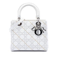 Dior Medium Calfskin Cannage Print Lady Dior