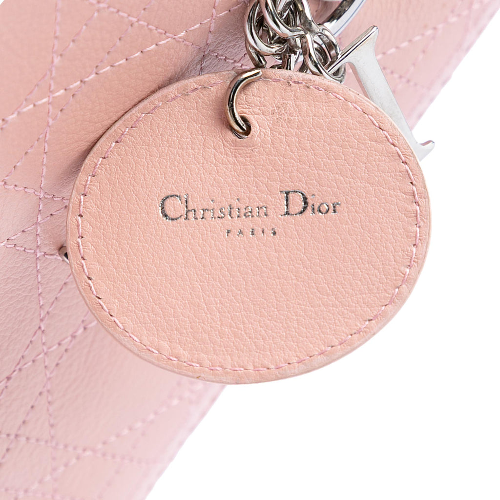 Dior Medium Calfskin Cannage Stitched Lady Dior