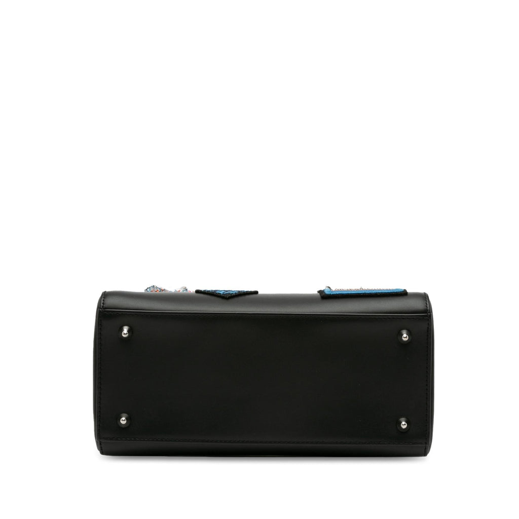 Dior Medium Calfskin Patch Embellished Lady Dior (SHG-GqmXKc)