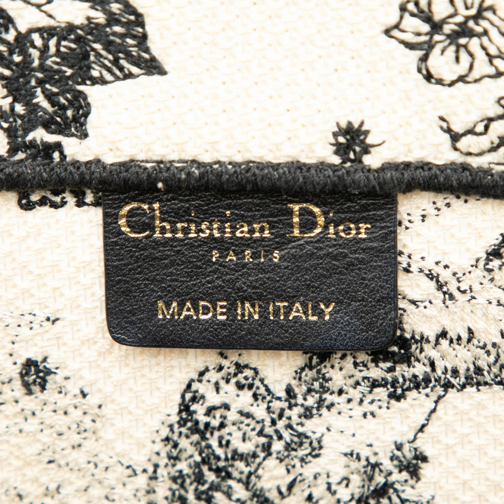 Dior Medium Canvas Embroidered Zodiac Toile De Jouy Book Tote