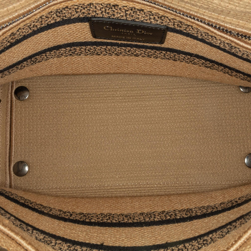 Dior Medium Canvas Jute Embroidered Lady D Lite (SHG-n0q8oJ)