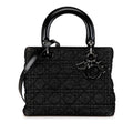 Dior Medium Denim Cannage Lady Dior (SHG-1ANWVA)