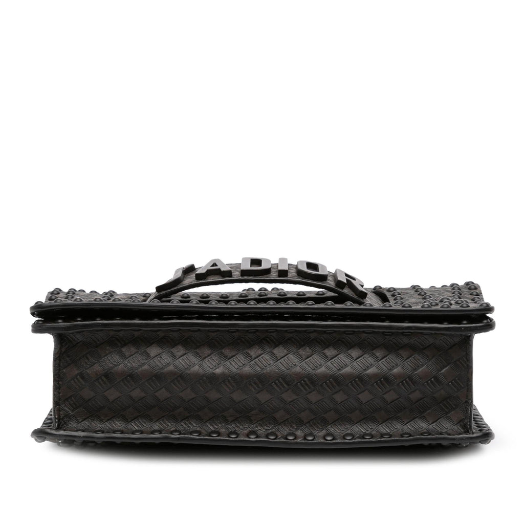 Dior Medium Embossed Calfskin Studded JAdior Chain Flap