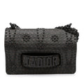 Dior Medium Embossed Calfskin Studded JAdior Chain Flap