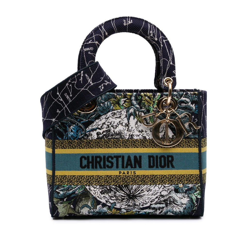 Dior Medium Embroidered Canvas Zodiac Lady D Lite