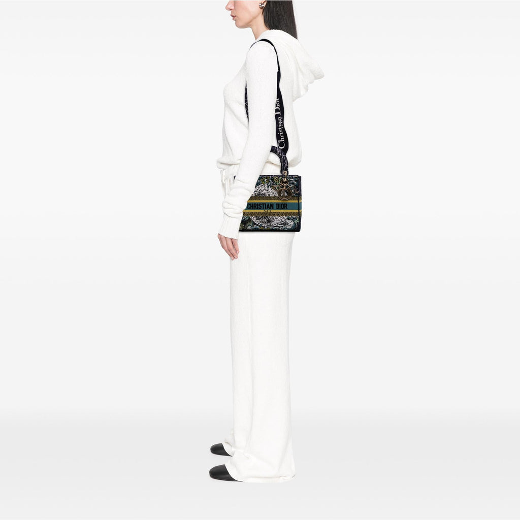 Dior Medium Embroidered Canvas Zodiac Lady D Lite