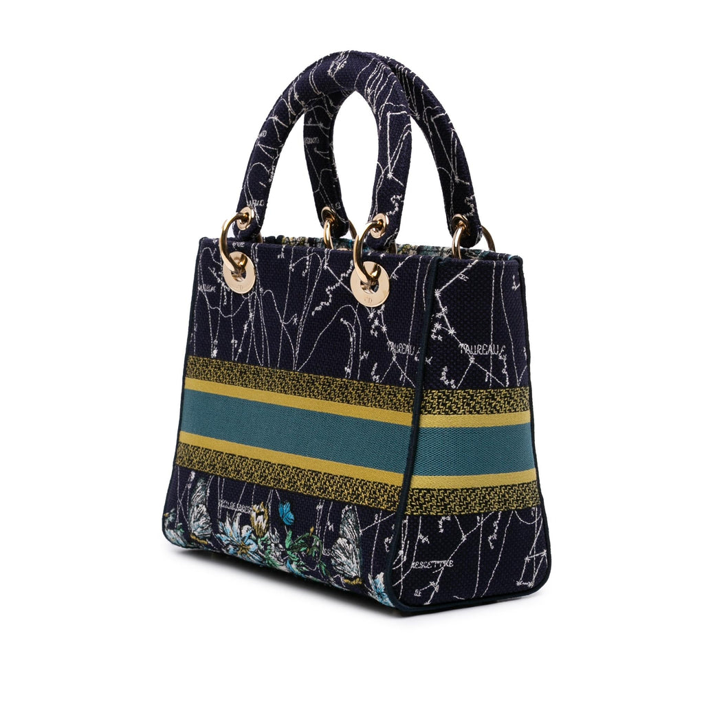 Dior Medium Embroidered Canvas Zodiac Lady D Lite