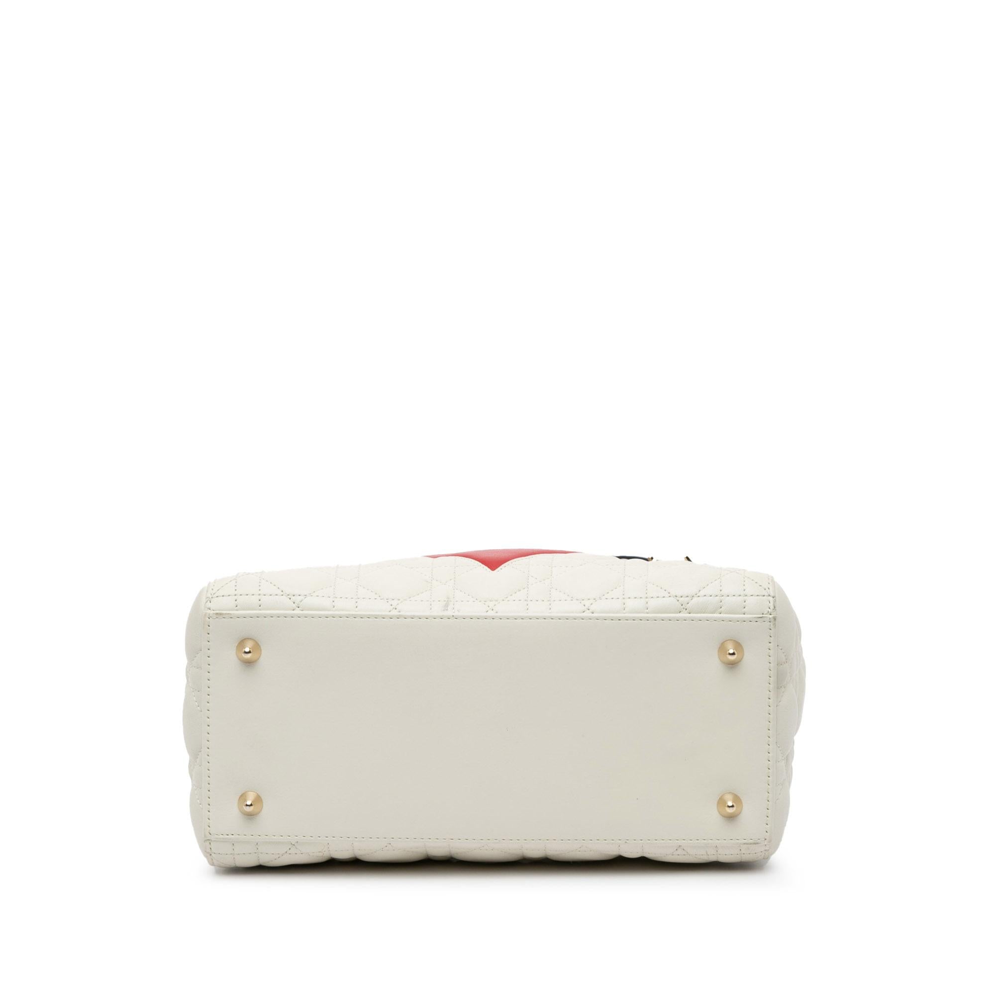 Dior Medium Lambskin Cannage Dioramour Chinese Valentines Lady Dior (SHG-3rVC8Z)