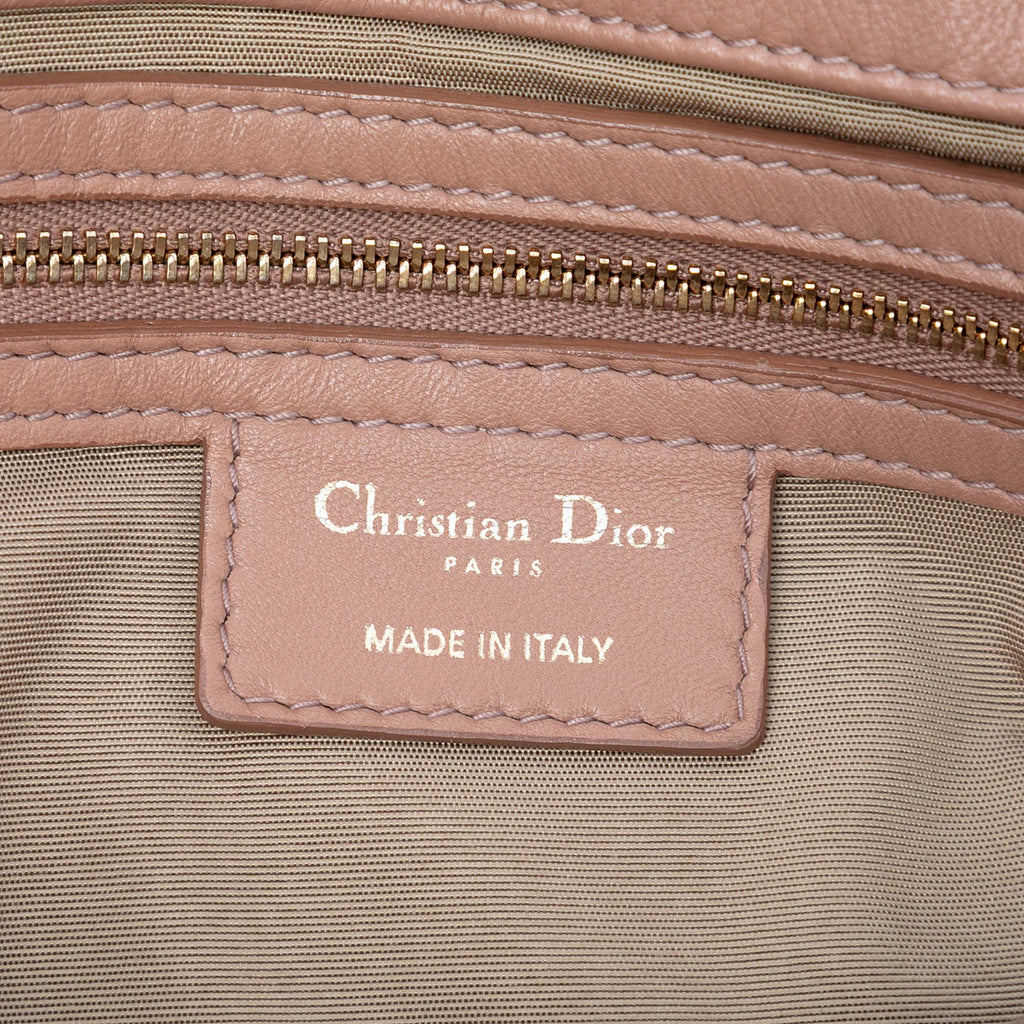 Dior Medium Lambskin Cannage Gaufre Delices Flap